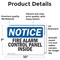 Signmission Fire Alarm Control Panel Inside, 10 in W x Rectangle, Vinyl Decal OS-2PACK-NS-D-710-L-12519 - alternate 2